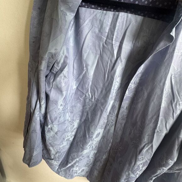 Robert Graham Shirt Mens Large Floral Paisley Long Sleeve Button Up Embroidered - Picture 6 of 12